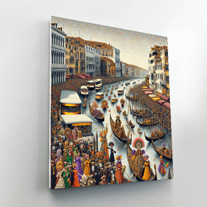 Carnival Of Venice - Venice Painting By Numbers Kit