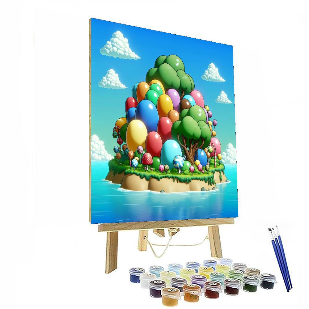 Jolly Jellybean Island Paint By Number
