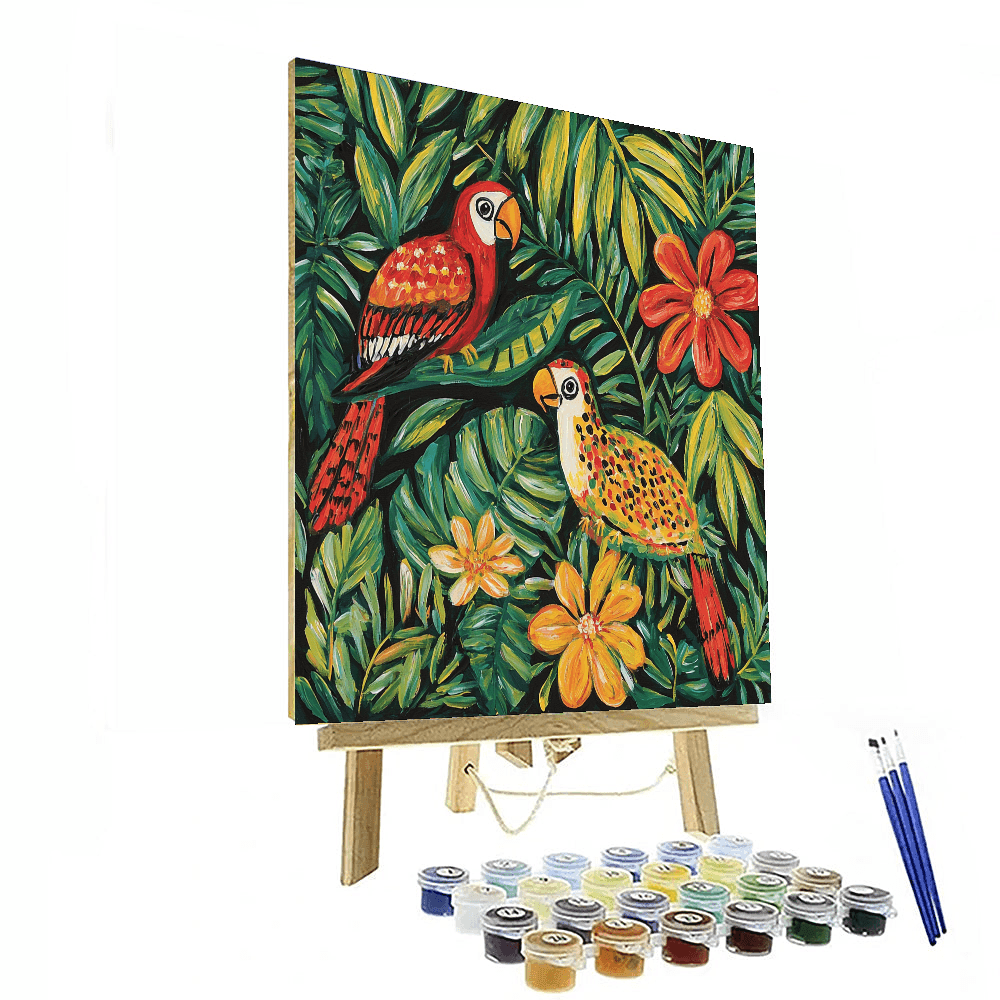 Frida Kahlo Inspired Exotic Wildlife Discovery  Paint By Numbers Kits
