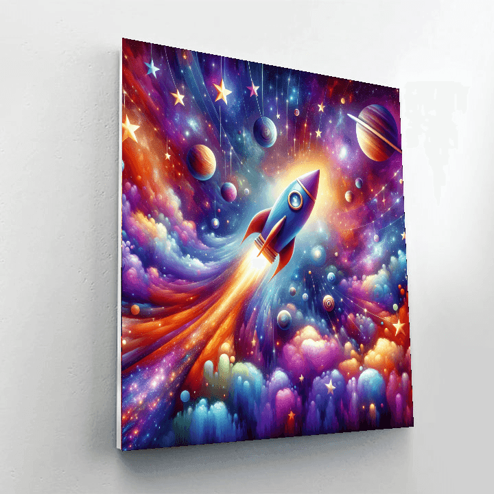 Dynamic Space Odyssey Painting By Numbers Kit