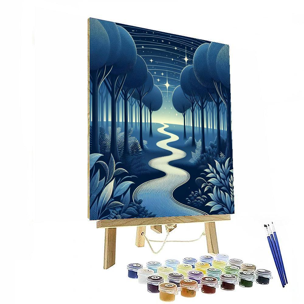 Dreamy Starlit Path Painting By Numbers Kit