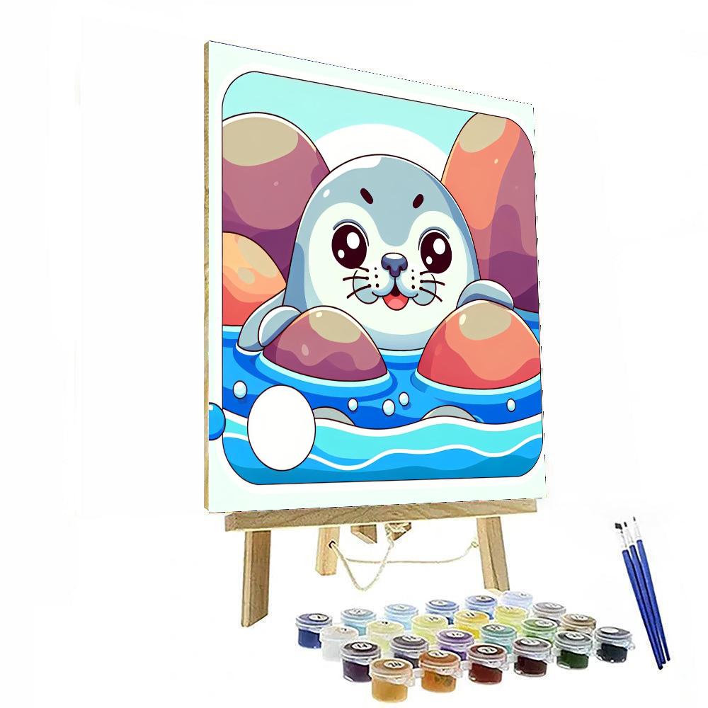 Curious Seal Paint By Numbers Kits
