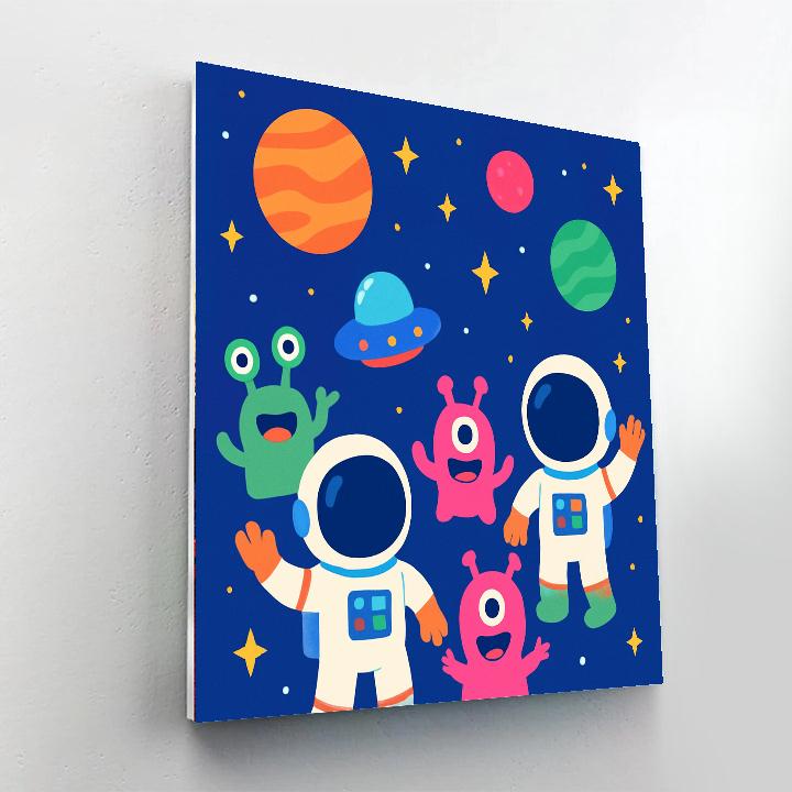 Starlit Space Journey Numbered Painting Kits