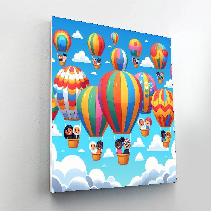 The Great Balloon Adventure Paint By Color