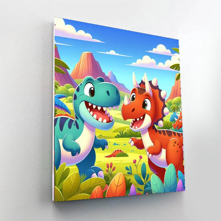 Dino Friends Expedition Paint By Numbers