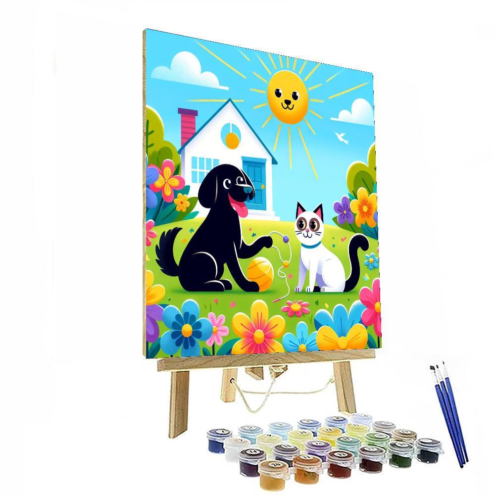 Cuddly Pet Adventures Painting Number Kit