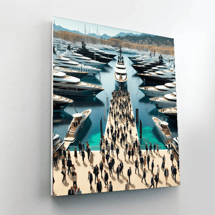 Monaco Yacht Show - Monaco Paint By Numbers Kits