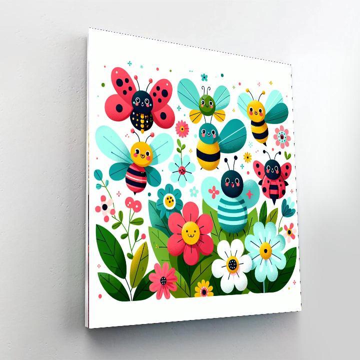 Frolic In The Garden Paint By Numbers