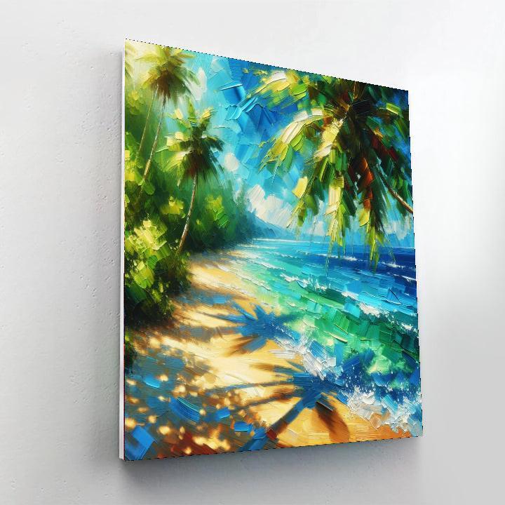 Tropical Beach Bliss Paint By Numbers