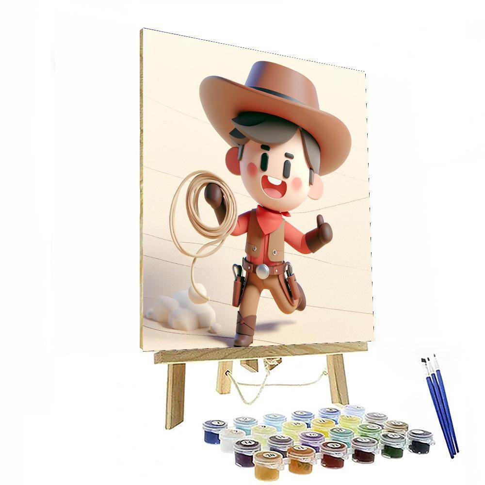 Cool Cowboy Paint By Numbers Art