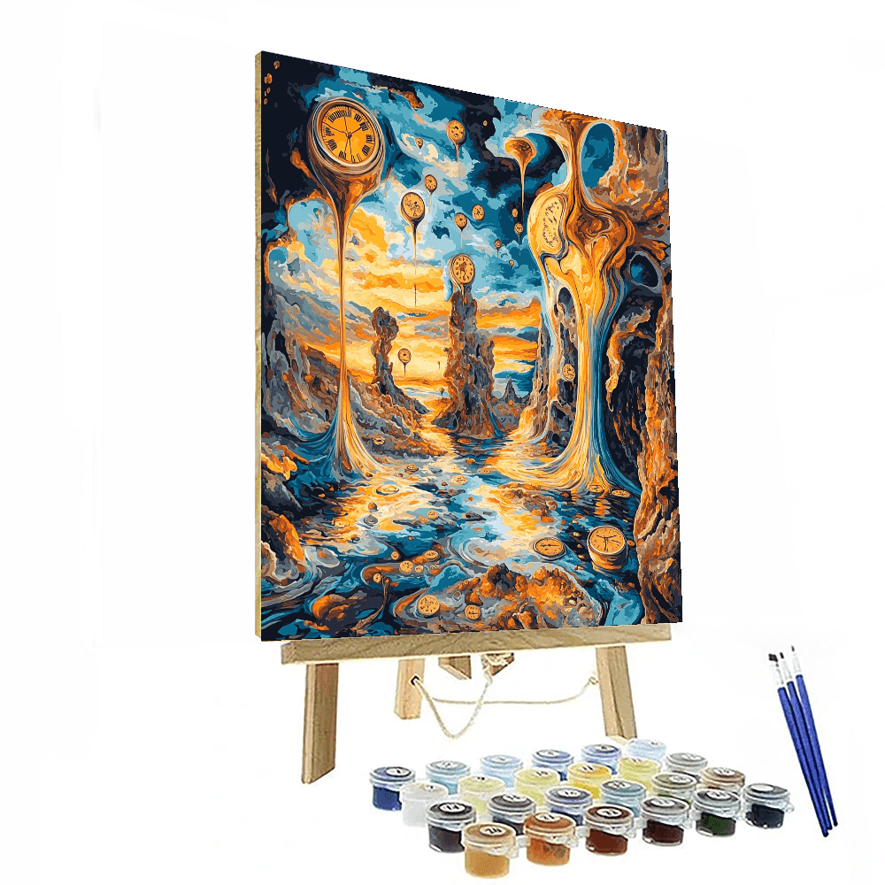 Salvador Dali Inspired Surreal Sunshine  Paint By Numbers