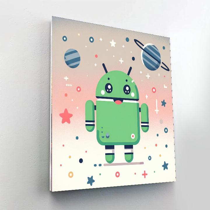 Explorer Robot's Galaxy Paint By Color