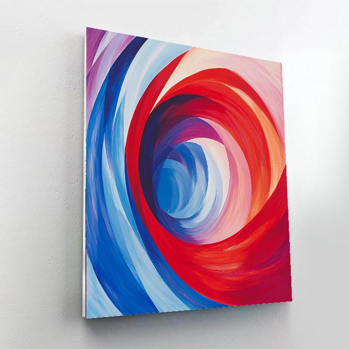 Marcel Duchamp Inspired Dynamic Abstract Movement  Paint By Numbers