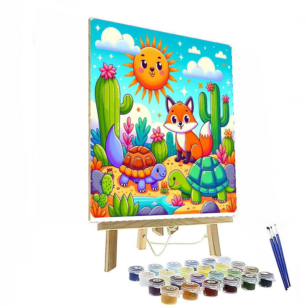 Charming Desert Adventure Paint By Numbers Art