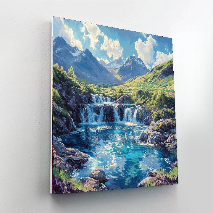 The Fairy Pools - Isle Of Skye Painting Number Kit