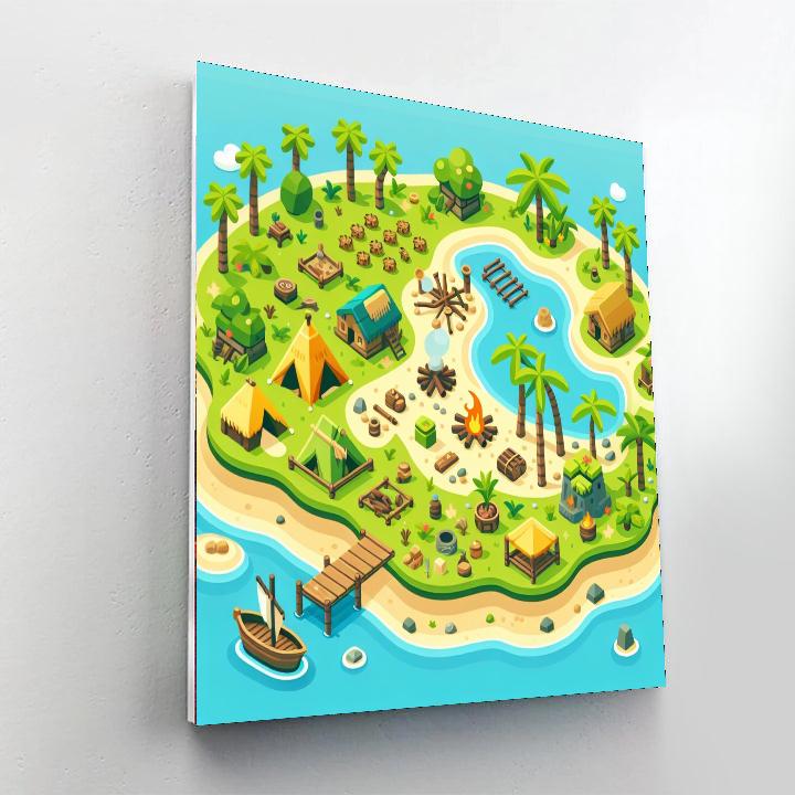 Island Survival Skills Paint By Number