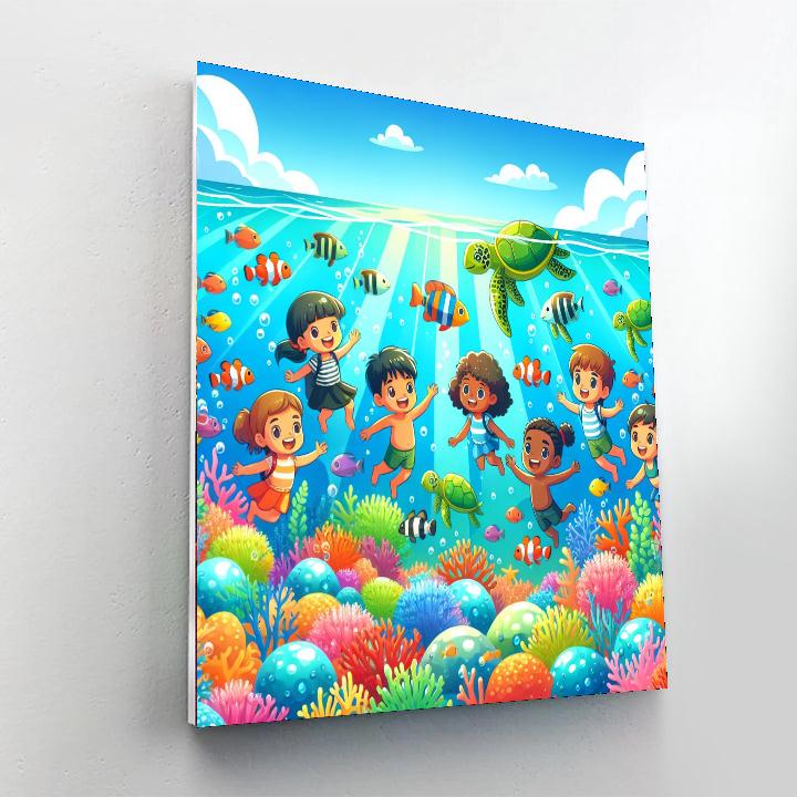 Exploration Of The Ocean Depths Painting By Numbers Kit