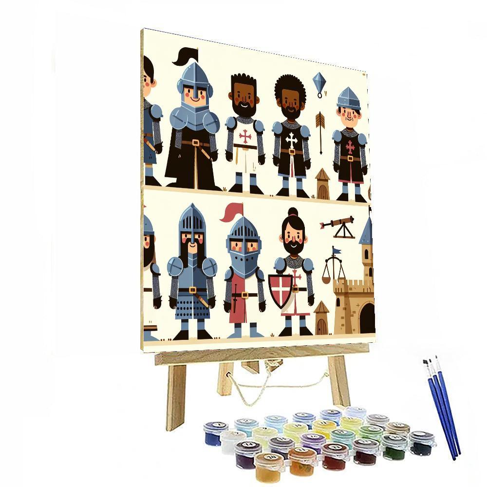 Medieval Castle Conquests Paint By Numbers Kits