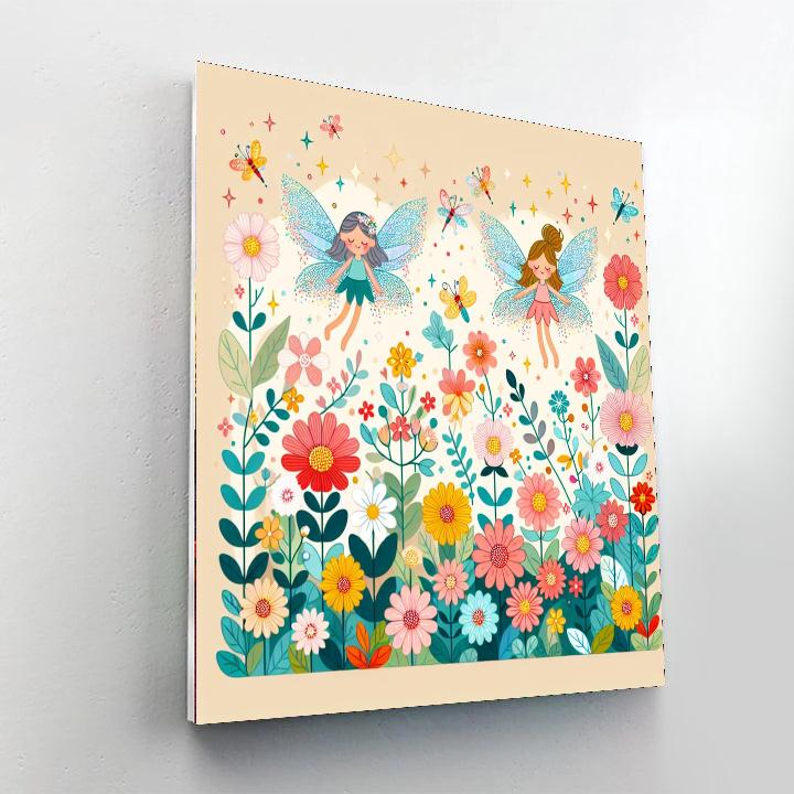 Garden Of Enchanted Fairies Paint By Numbers Art