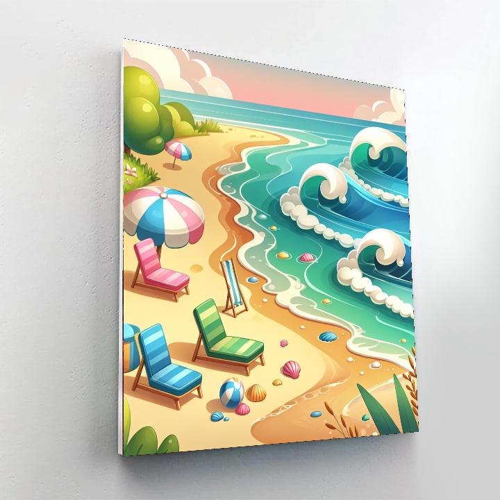 Seaside Holiday Escape Paint By Color