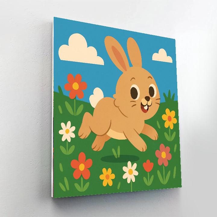 Energetic Rabbit Painting By Numbers Kit