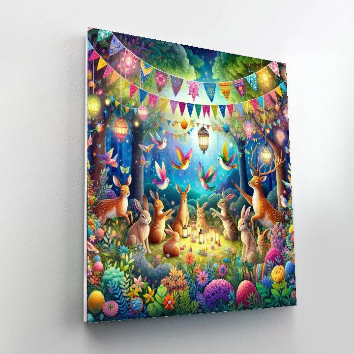 Whimsical Woodland Celebration Painting By Numbers Kit