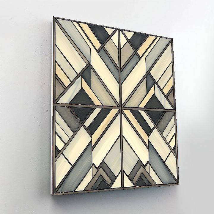 M.C. Escher Inspired Symmetrical Harmony  Number Painting