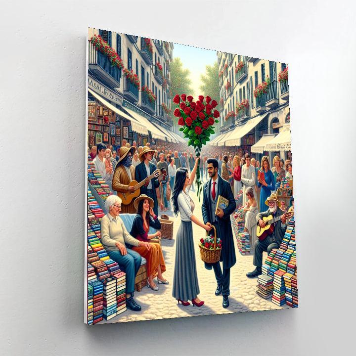 Dia De Sant Jordi - Catalonia, Spain DIY Paint By Numbers