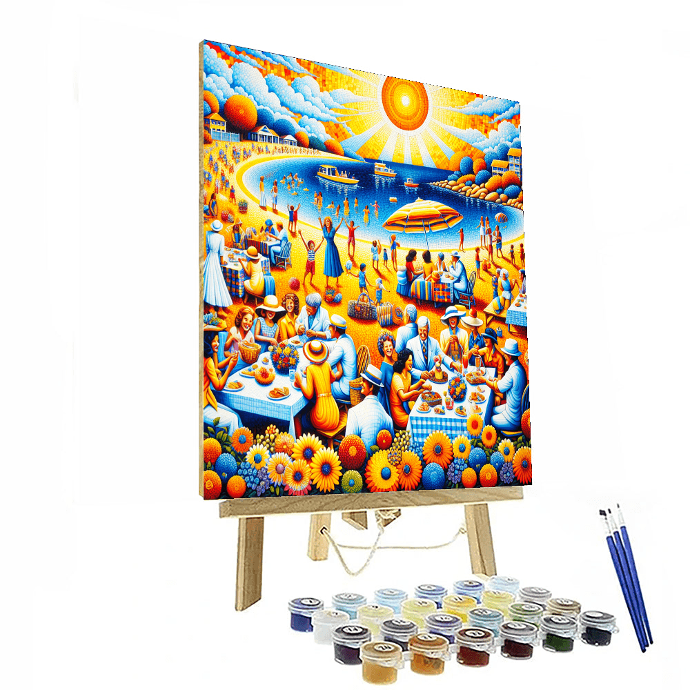 Joyful Summer Vibes Painting By Numbers Kit
