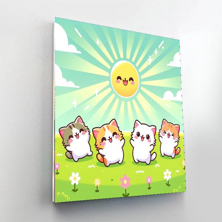 Sunshine Kittens Numbered Painting Kits