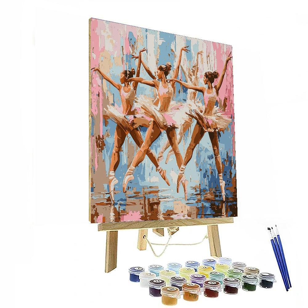 Degas Inspired Dynamic Dancers  Paint By Numbers
