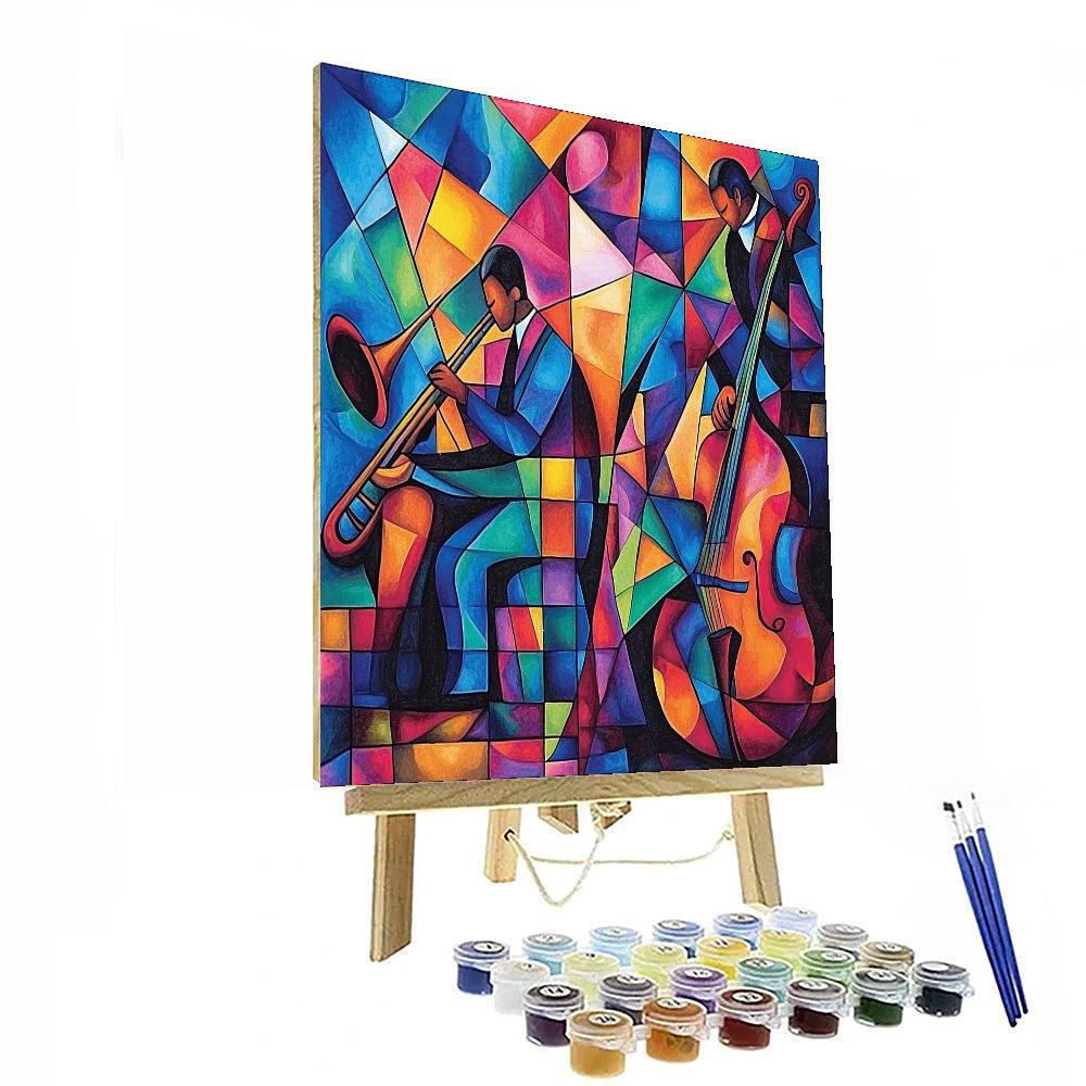 Wassily Kandinsky Inspired Jazz In Abstract Colors  Paint By Numbers