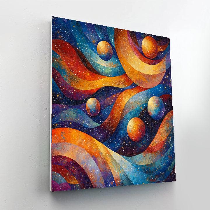 Wassily Kandinsky Inspired Celestial Planets  Paint By Numbers Kits