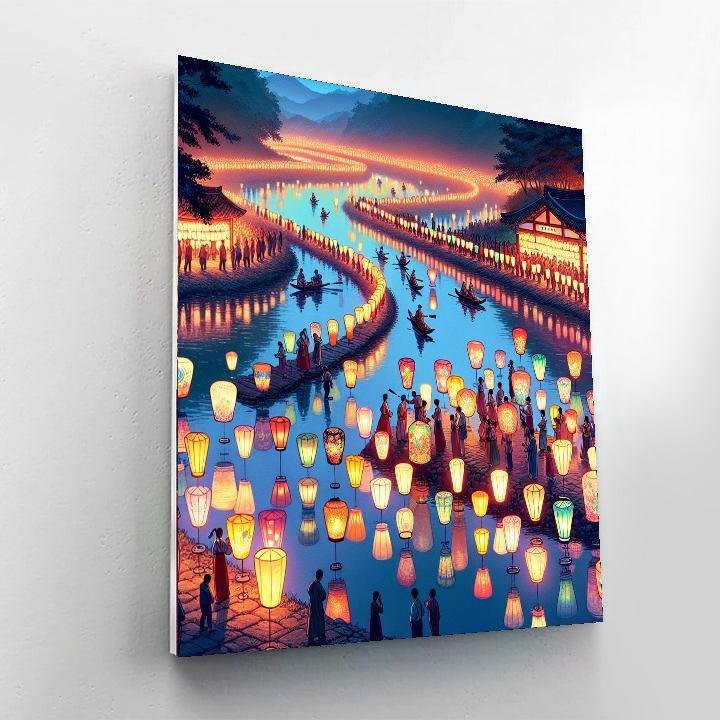 Korean Lantern Festival - South Korea Paint By Numbers Kits