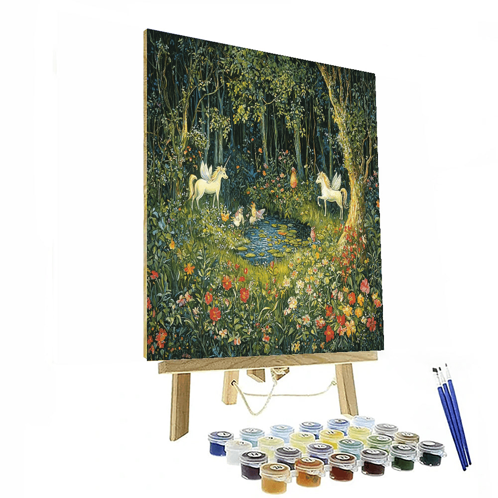 Arthur Rackham Inspired Fantasy Woodland  Paint By Number