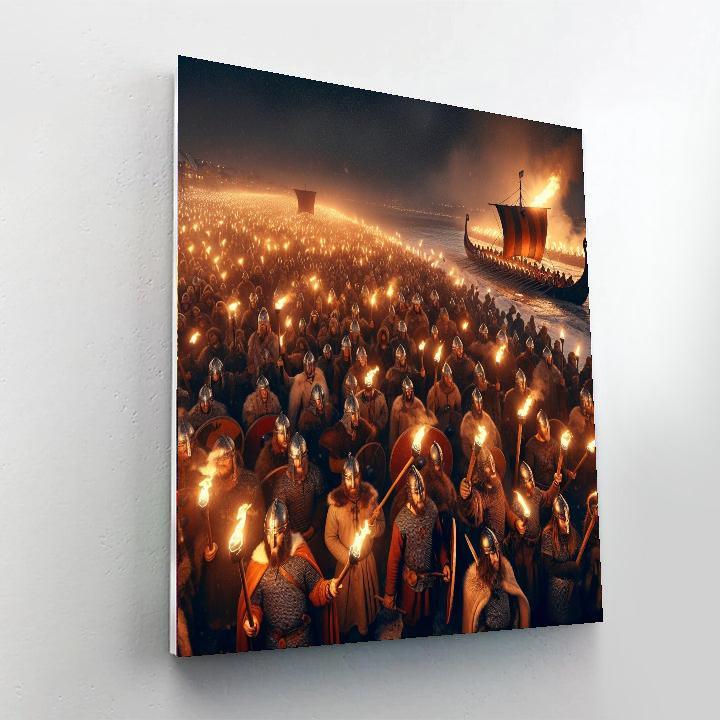 Up Helly Aa Fire Festival - Shetland DIY Paint By Numbers