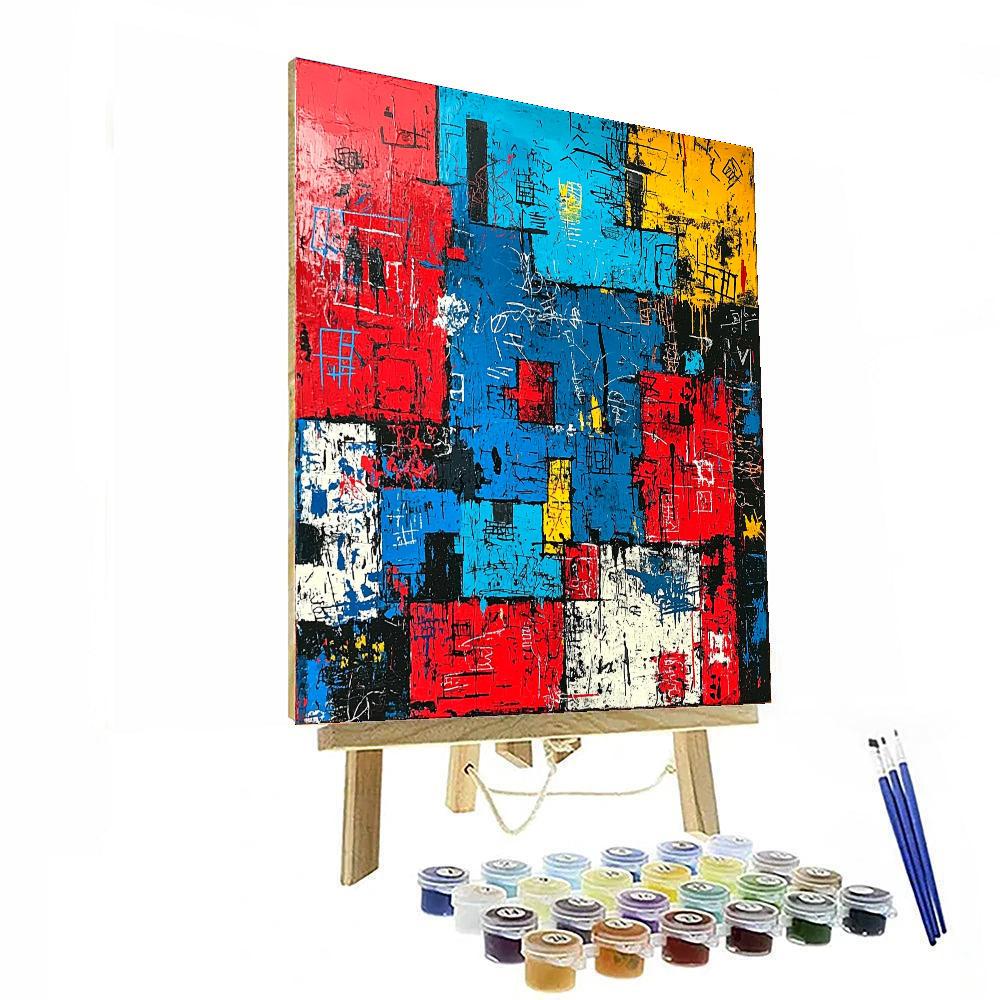 Jean-Michel Basquiat Inspired Metaphysical Conversations  Paint By Numbers Kits