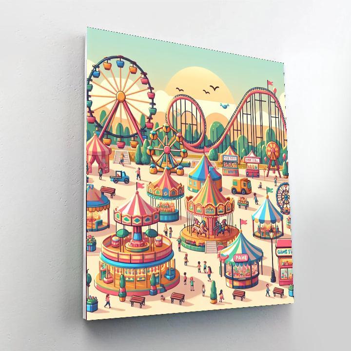 Fun Park Adventure Painting By Numbers Kit