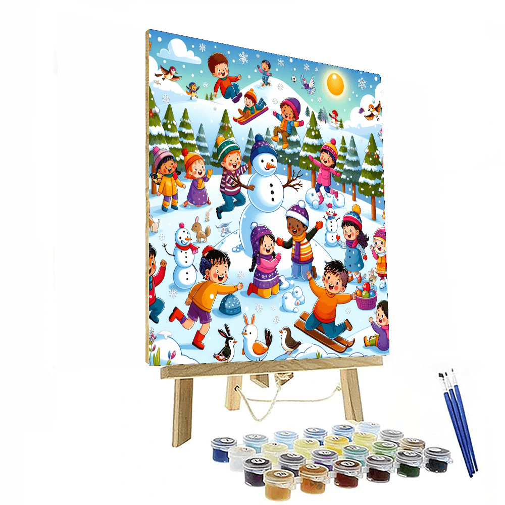 Adventure In The Snow Paint By Number