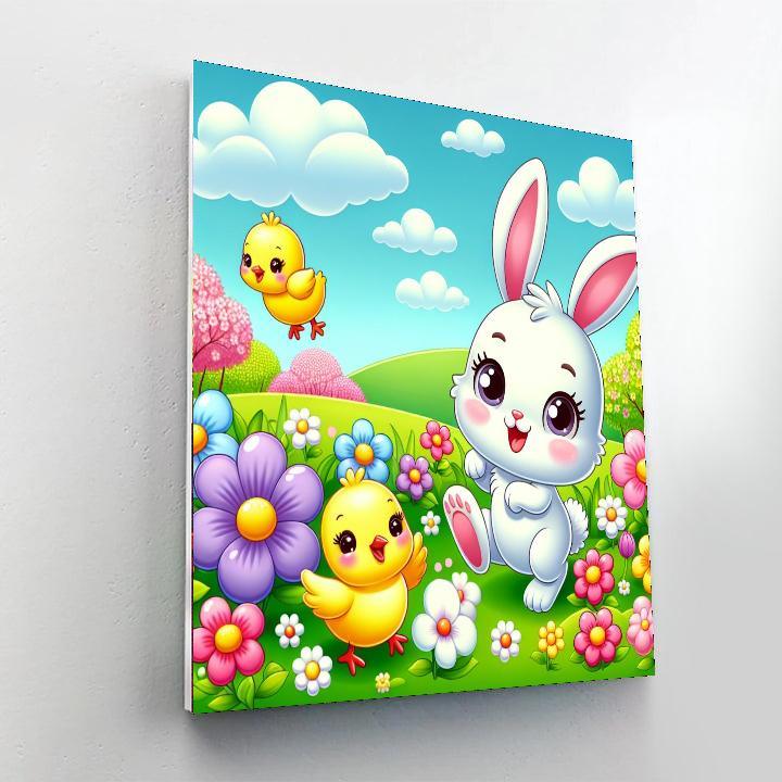 Bouncing Bunnies And Friends Paint By Number