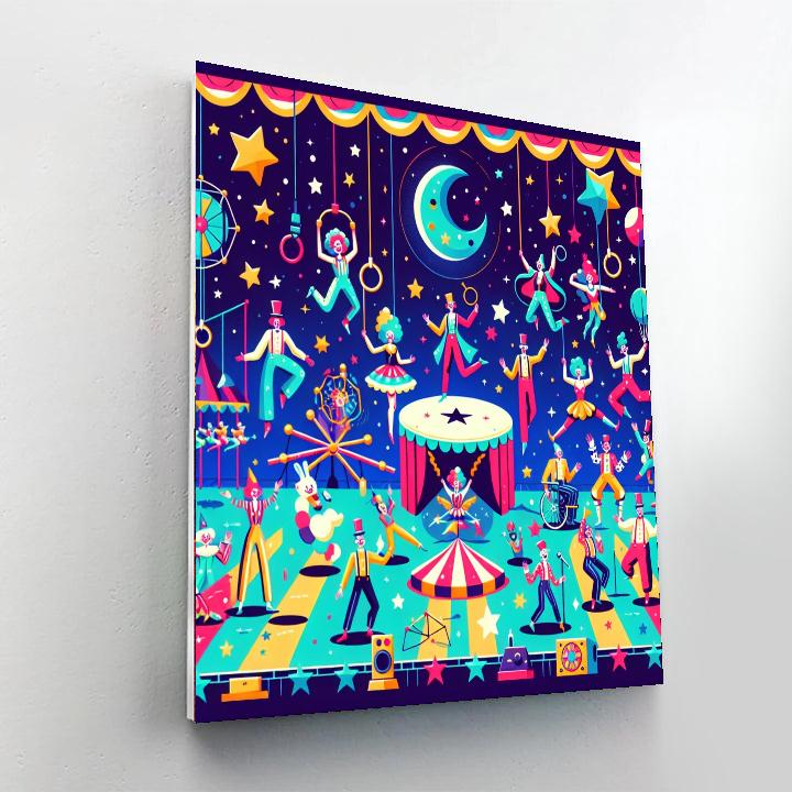 Celestial Circus Spectacle Painting By Numbers Kit