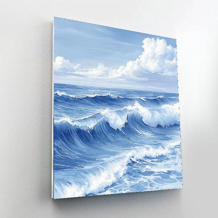 Hokusai Inspired Gentle Waves Of Time  Paint By Numbers