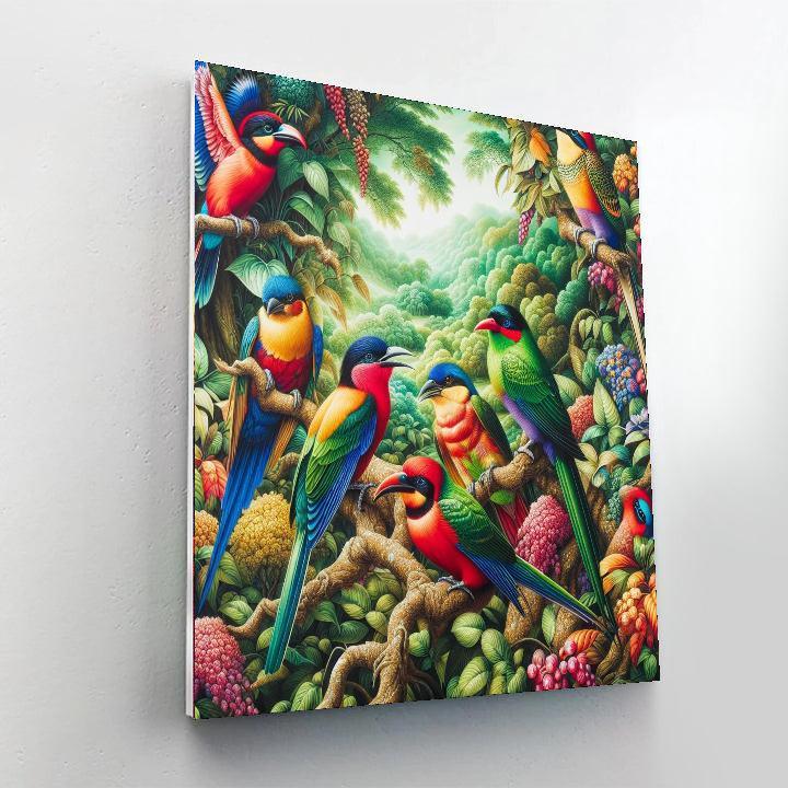 Exquisite Exotic Birds Paint By Number