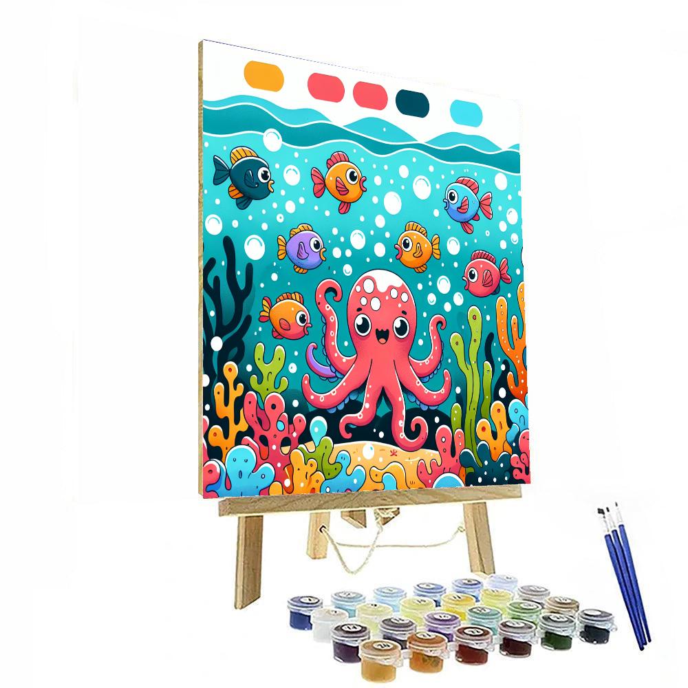 Cute Undersea Adventure Number Painting