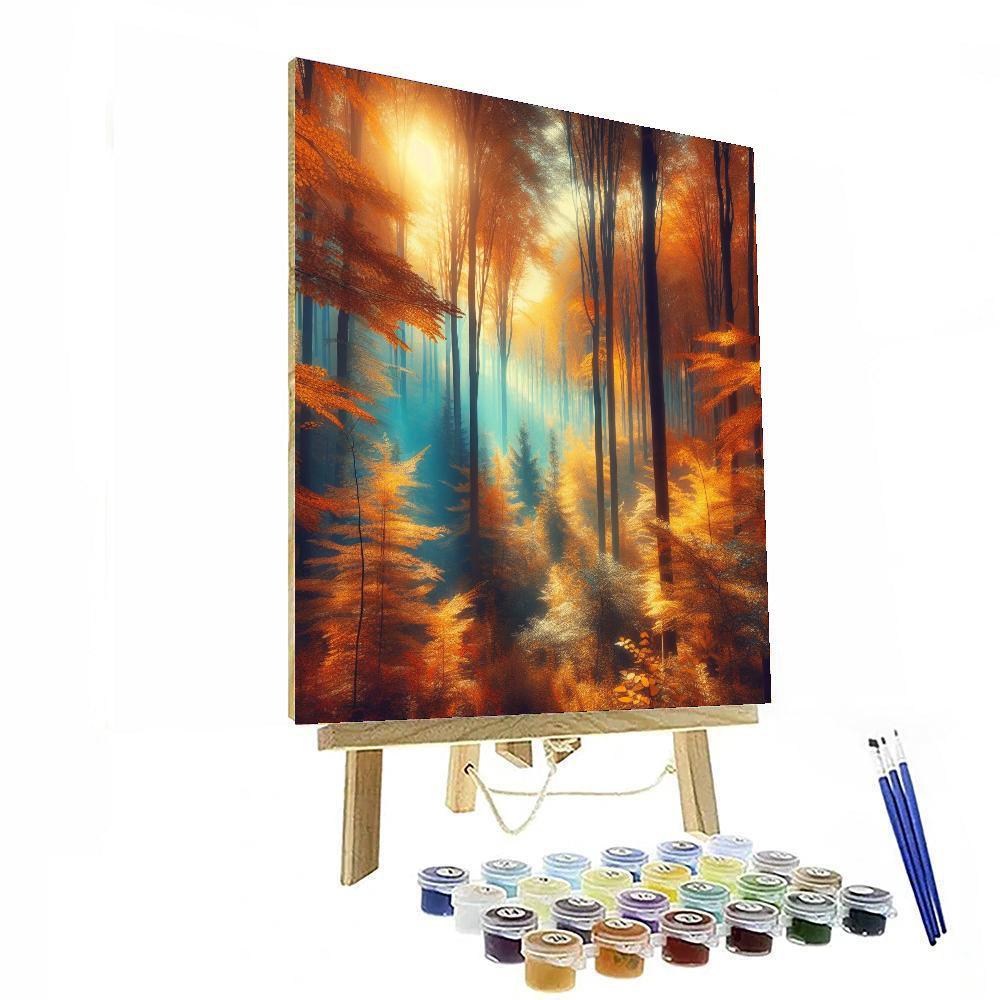 Amber Woodland Numbered Painting Kits