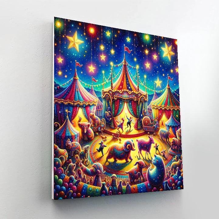 Whimsical Night Circus DIY Paint By Numbers