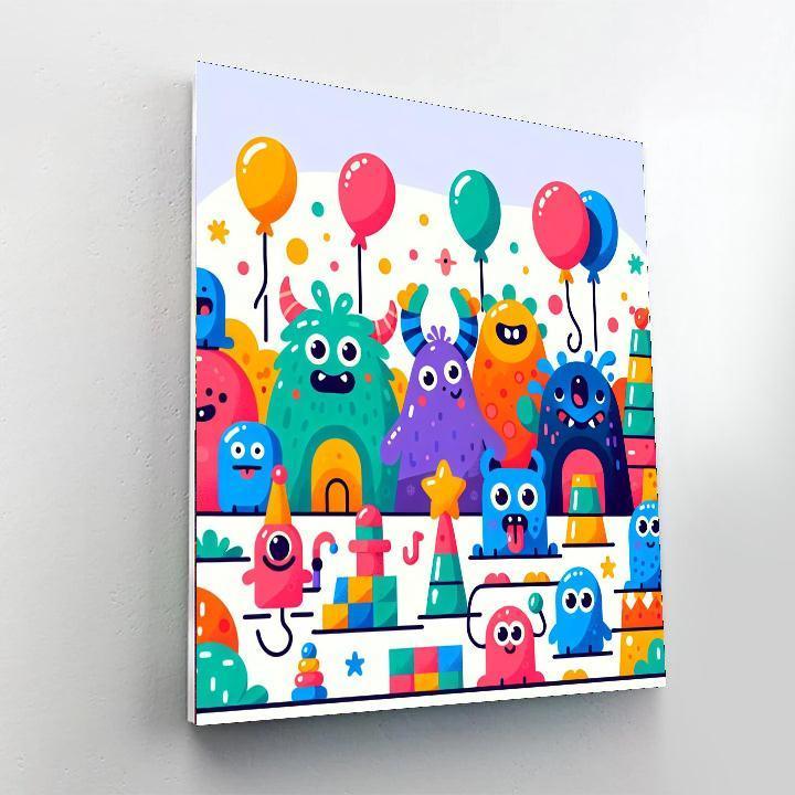 Silly Monster Mashup Numbered Painting Kits