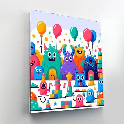 Silly Monster Mashup Numbered Painting Kits