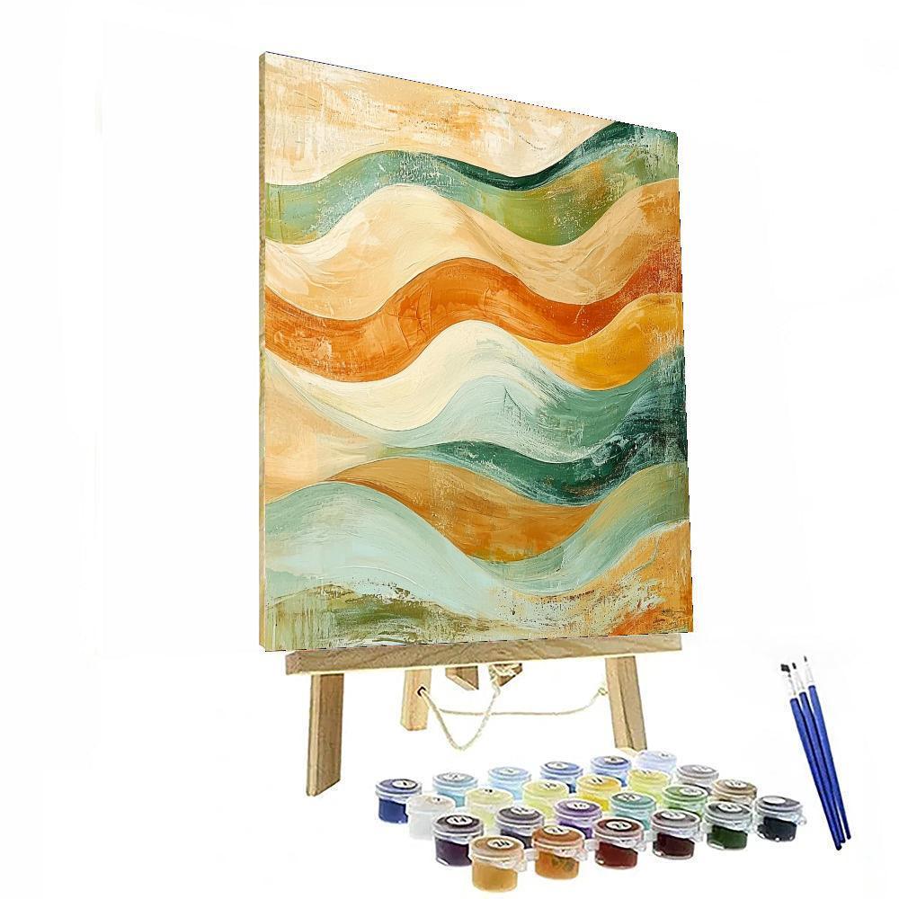 Nandalal Bose Inspired Serenity Of Ethereal Waves  Painting Number Kit