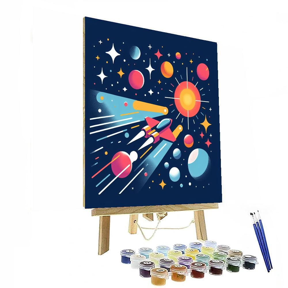 Dreamy Celestial Voyage Paint By Numbers
